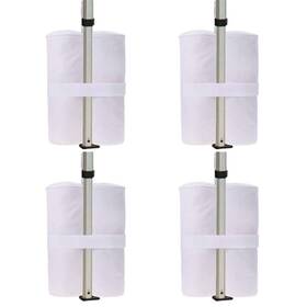 Newshot 703432966790 4pcs/pack Canopy Weights Sand Bags 30lbs/pc White Sandbags For Pop Up