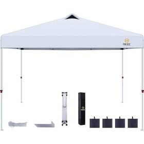 Hd-canopy-00 Nice C Pop Up Tent 10 Ft. X Metal Canopy Adjustable Height White