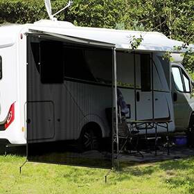 A3201 Ningbo Skl International Co. Ltd. Rv Awning Sun Shade Screen Black Mesh Sunshade Uv 7ft X 9ft