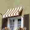 No32-10wlter Awntech Spear Arm Awning 10-3 8w X 3-11 16h 2d White Linen Terra Cotta 731478676977
