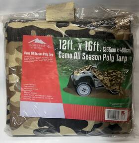 07776011 Northwest 4 Vintage Kmart Territory Camo All Season Poly Tarp 12 Ft X 16 Sealed