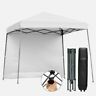 Np10024wh Costway Pop Up Tent Slant Leg Canopy Outdoor Shade With
