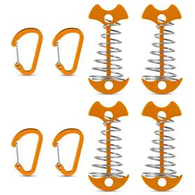 05528-30 Nqeuepn 4pcs Fishbone Deck Anchor Pegs Aluminum Colorful With Carab