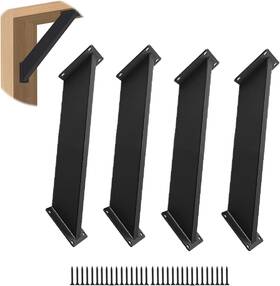 Psl-8726 Nrspp 4 Pcs 45 Degree Angle Support Bracket Pergola Kit Heavy Duty Black