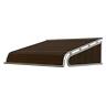 K150704820 Nuimage Awnings Fixed Awning 12inch.h X 42inch.d 4-ft Series Door Canopy Aluminum Brown