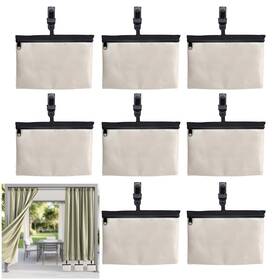 Curt-01 Nuyoach 8 Pack Outdoor Curtain Weights With Clip Heavy Duty Windproof Curtains Sandb