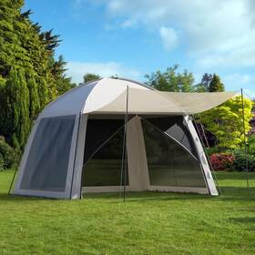 Oasis Cove 198715045437 Oasiscove 10x10 Screen House Tent Pop Up Gazebo - Camping Canopy With Sc