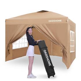 Oh10002 Oasishome Pop-up Gazebo Instant Portable Canopy Tent 10ftx10ft Bag For Patio/outdoor/we