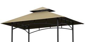 Oipunshle 754197877494 Grill Gazebo Replacement Canopy Top 5ftx8ft Roof Double Ti