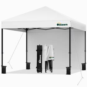 420d Olilawn 850060933363 10x10ft Pop Up Canopy Tent Outdoor Easy With Sidewalls Water