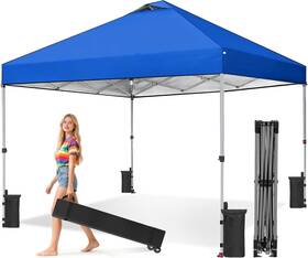 Olixis 786302973227 10x10ft Pop Up Canopy Tent Heavy Duty 1-person One Push Setup Portable
