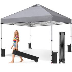 Olixis 786302973234 Pop Up Canopy Tent 10x10ft Heavy Duty One Push Portable Outdoor Shelter