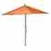 Omb103895 Ffg Outdoor Patio Furniture 9-ft Pulley Umbrella With Wood Pole And Orange Canopy
