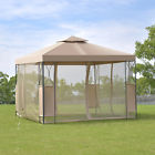 Op3116cf Unbranded Gazebo Canopy Tent Shelter Awning Steel Patio Garden Brown
