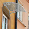 Op3125trgr Goplus Inch Window Awning Door Canopy Outdoor Polycarbonate Front Grey