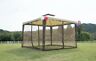 Op3183 Gazebo Canopy Shelter Patio Party Tent Awning Bright Green