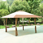 Op3280 Costway Folding Gazebo Canopy Shelter Awning Tent Elegant 643530857517