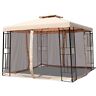 Op3619 Costway Ft Tier Vented Metal Gazebo Canopy With 6952938334709