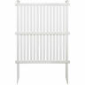 Op3887-pt Costway Outdoor Privacy Screen Space Divider Durable Garden Fence White