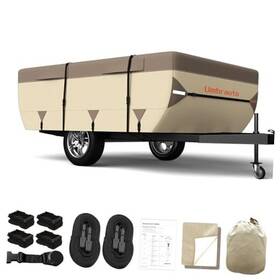 Ua4005-1214 Otdors Pop Up Folding Camper Cover Upgraded 7 Layers Top 3 Side Tent Trailer