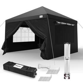 Oudiec 728725501854 Pop Up Canopy Tent - 10x10ft Outdoor With Window And Removable Side Wall