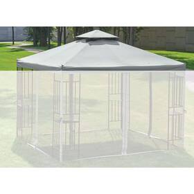 Tjsg-127-4 Outdoor Expressions 4-canopy 13 Ft. X Gray Polyester Replacement Gazebo Canopy
