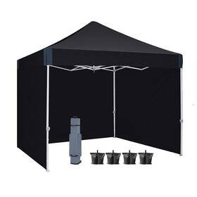 Outdoor Wind 619548579406 10x10 Pop Up Canopy Tent Eazy Patio With Sidewalls H