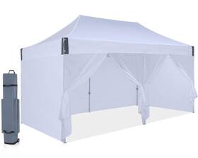 Outdoor Wind 619548580464 10x20 Pop Up Canopy Tent Eazy Patio With Sidewalls H