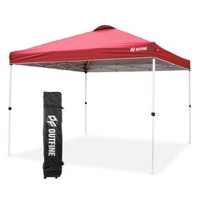 Outfine 809645343229 Popup Canopy 10x10 Patio Tent Instant Gazebo With Wheeled Bagcanopy Sandb