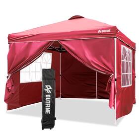 Outfine 809645343243 Patio Canopy 10ftx10ft Pop Up Commercial Instant Gazebo Tent Outdoor Party Can