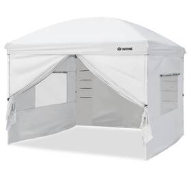 Of200055 Outfine Canopy Tent Deluxe Dome Gazebo Outdoor 10x10 Pop Up With Screen Window