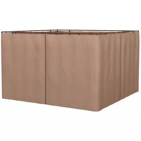 Outsunny 313020552559 10 Ft. X Universal Gazebo Sidewall Set With 4 Panels 40 Hooks/c-rings In