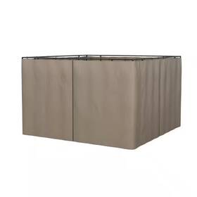 Outsunny 445031060099 130.75 Inch X Universal Gazebo Sidewall Set With 4 Panels Hooks/c-rin