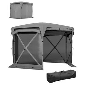 Upf30 Outsunny 445034420494 Pop Up Gazebo Screen Tent House 11 Ft. X With Plus Removable Roof C