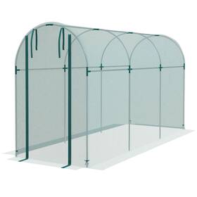 Outsunny 673986217122 Galvanized Steel Crop Cage Plant Protection Tent With Zippered Door 4