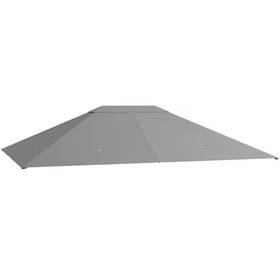 Outsunny 705354018632 10 Ft. X 13 Outdoor Gazebo Cover Top Roof Replacement With Vents And Drain H