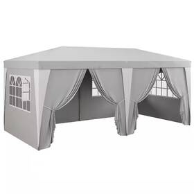 Outsunny 744110300352 10 Ft. X 20 Gray Pop Up Canopy Tent