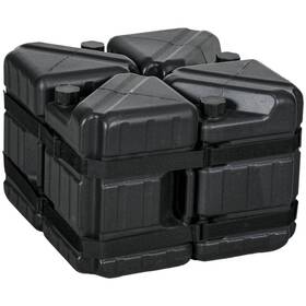 84c-516v00bk Outsunny Canopy Weights Set Of 4 Hdpe Water Or Sand Filled Tent For Pop Up