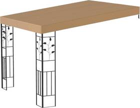 84c-585v00cf Outsunny 10ft X Outdoor Pergola Canopy Metal Patio With Coffee