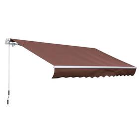 Us840-175cf0141 Outsunny 12ft X 8.2ft Outdoor Patio Manual Retractable Coffee 8 12