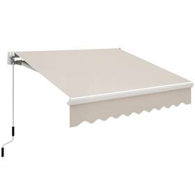 Us840-264v02cg0141 Outsunny 8ft X 6.6ft Patio Retractable Awning Exterior Sun Shade Window Cover