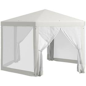 Us84c-044v02cw0145 Outsunny Hexagonal Patio Gazebo Outdoor Canopy Party Tent Activity Event With Mesh Net