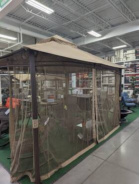 Us84c-1500131 Outsunny 10x12 Ft Gazebo - Beige