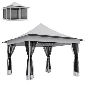 Us84c-661v00lg0145 Outsunny 12 X Ft. Pop Up Canopy Tent Instant Shelter Gray