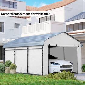 Us84c-766v00wt0141 Outsunny Carport Replacement Sidewall Panel Set Of 4 For 12ft X 20ft Carports
