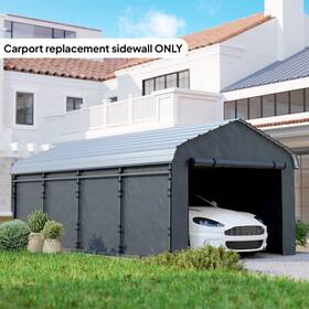 Us84c-766v01cg0141 Outsunny Carport Replacement Sidewall Panel Set Of 4 For 10ft X 15ft Carports