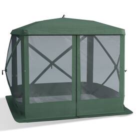 Usa20-157gn0145 Outsunny 85 Inch X Portable Backyard Gazebo With Ground Stakes Guy Ropes And Carry Bag Green