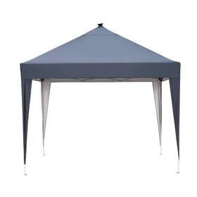 Gy034-gz Ovastlkuy Canopy Tent 120 Inch X120 X102 Gray Lighted Led Collapsible Heavy Duty