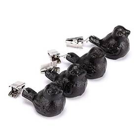 Ownmy 610895372931 Set Of 4 Tablecloth Weights Clip On Heavy Duty Pendant Black