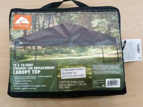 Wmt-1010gjt Ozark Trail 31010/wmt-1010gjt 10ft X Straight Leg Canopy Top Black